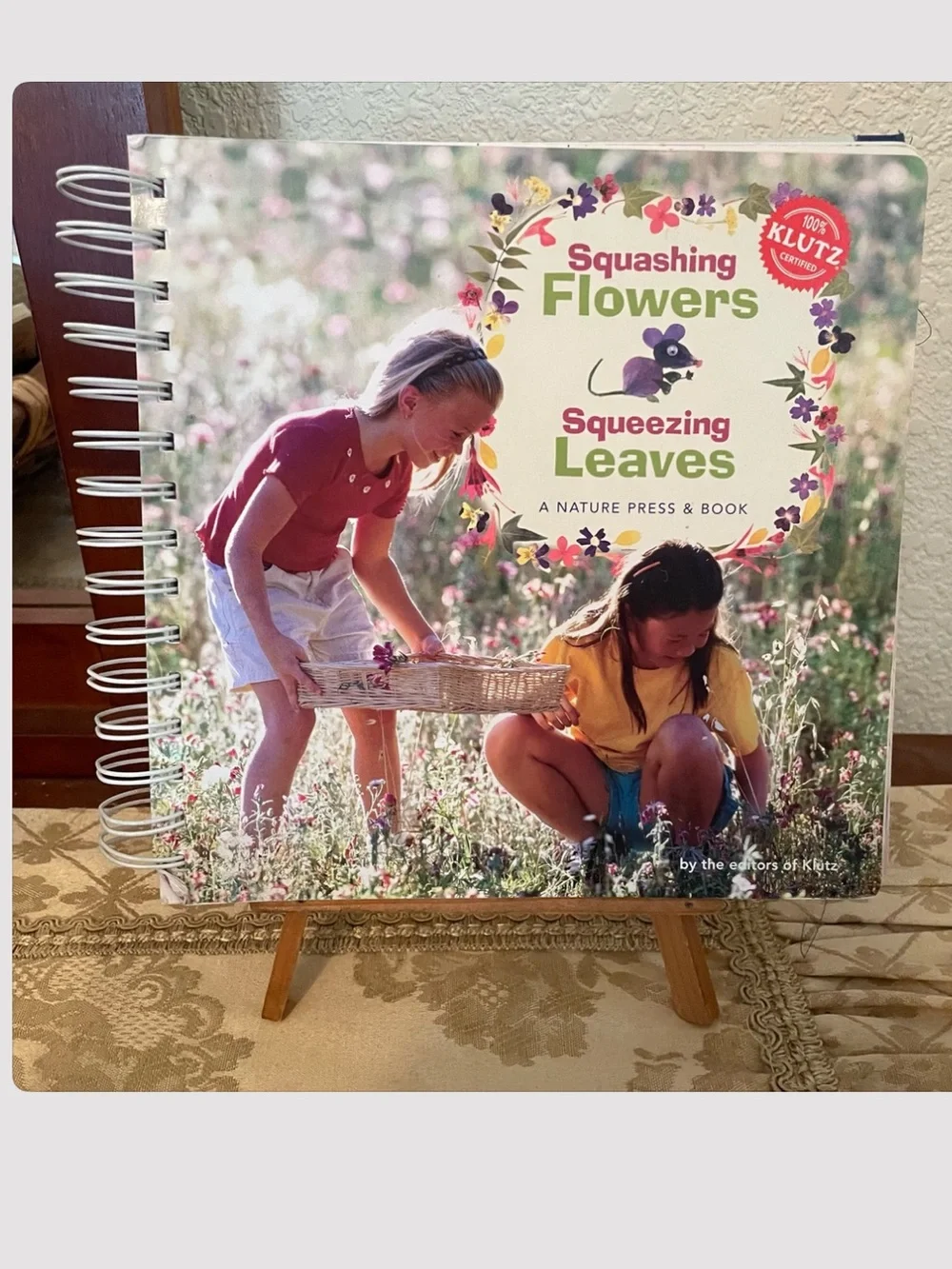 Kids “Squashing Flowers Squeezing Leaves “ Spiral Bound Book. 2001